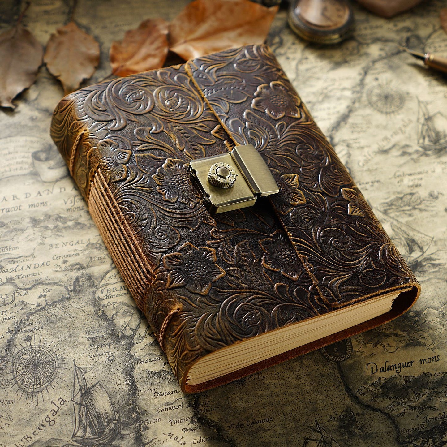 Genuine Leather Cowhide 'Crazy Horse" Old World Vintage style Notebook Journal A5,A6 - Tartarian Treasures & Trinkets