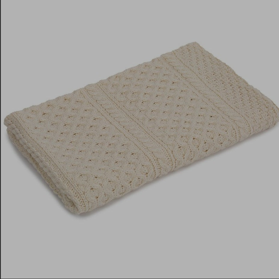 Healthy 100% Merino Wool Temperature regulating SOFT WOOL-No itch Baby Blanket 50” L x 36” W