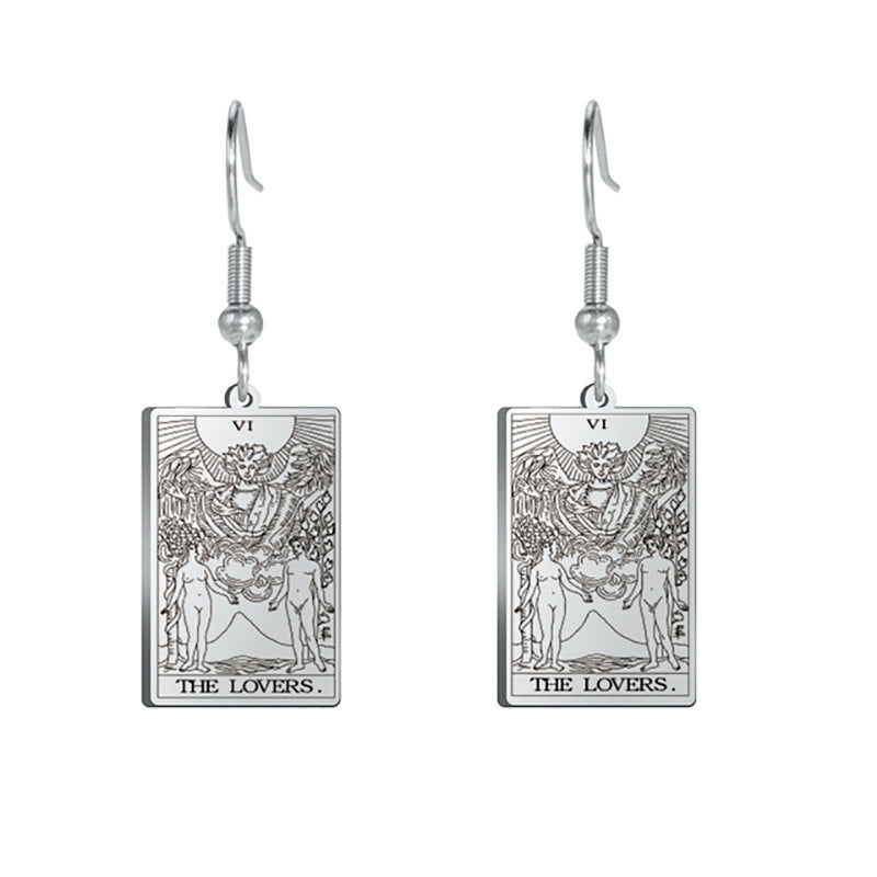 Tarot Card Charm  Titanium Steel Pendants - Tartarian Treasures & Trinkets