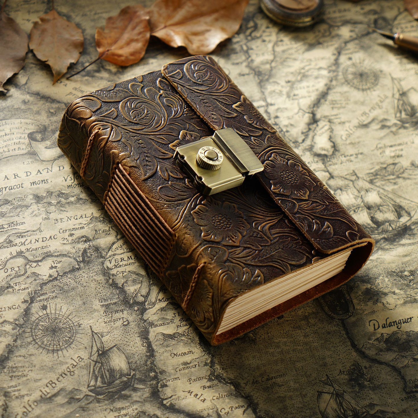 Genuine Leather Cowhide 'Crazy Horse"  Old World Vintage  style Notebook Journal A5,A6 - Tartarian Treasures & Trinkets