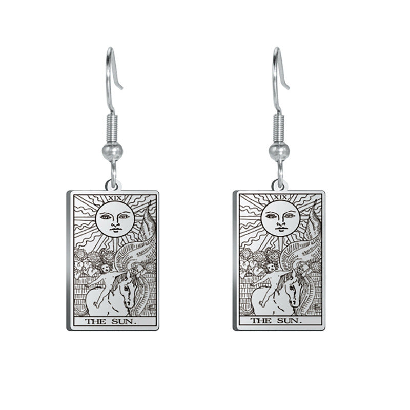 Tarot Card Charm  Titanium Steel Pendants - Tartarian Treasures & Trinkets