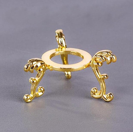 Selection of Vintage Style  Metal Crystal Ball Bases + Some LED light up bases