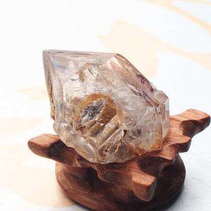 Rare-Enhydro Herkimer Diamond Natural Rough Quartz ( Enhydro = Moving Air, Sediment, or Water inside!) Specimen - Tartarian Treasures & Trinkets