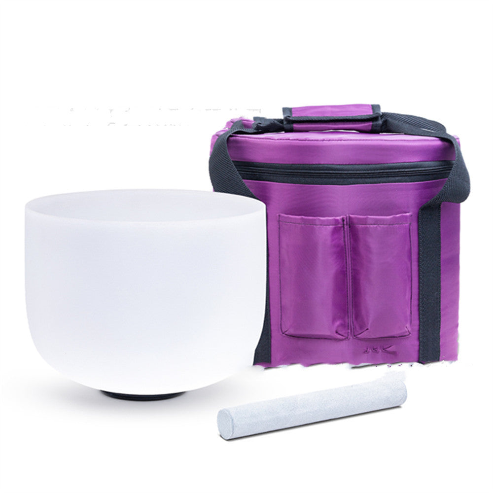 8-inch Crystal Bowl, Buddha Sound Bowl, Meditation Music Crucible Singing Bowl, Healing Tones WITH  Mallet(no case-display only) - Tartarian Treasures & Trinkets