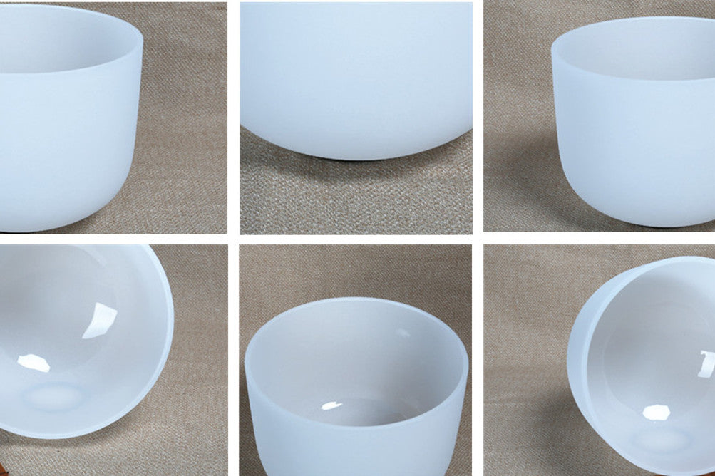 8-inch Crystal Bowl, Buddha Sound Bowl, Meditation Music Crucible Singing Bowl, Healing Tones WITH  Mallet(no case-display only) - Tartarian Treasures & Trinkets