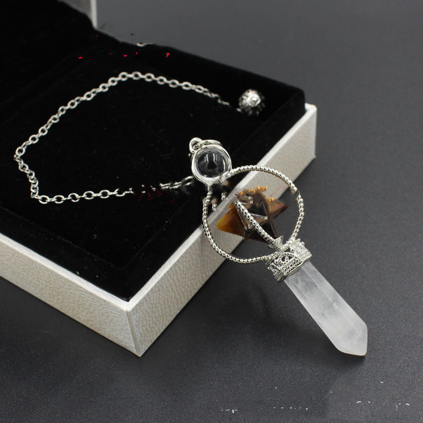 Cute Merkaba+ Clear Quartz Healing , Divination Crystal Natural Gemstones- Choose Your favorite Merkaba! - Tartarian Treasures & Trinkets