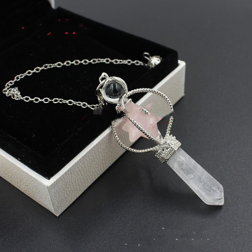 Cute Merkaba+ Clear Quartz Healing , Divination Crystal Natural Gemstones- Choose Your favorite Merkaba! - Tartarian Treasures & Trinkets