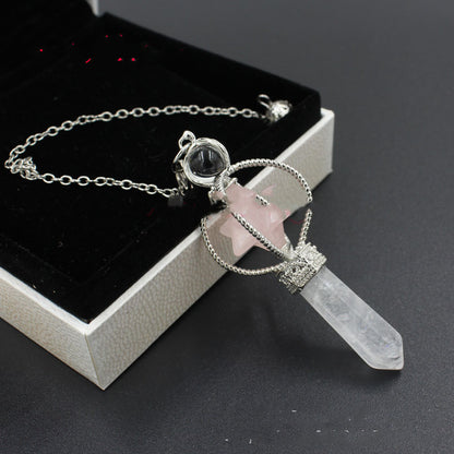 Cute Merkaba+ Clear Quartz Healing , Divination Crystal Natural Gemstones- Choose Your favorite Merkaba! - Tartarian Treasures & Trinkets