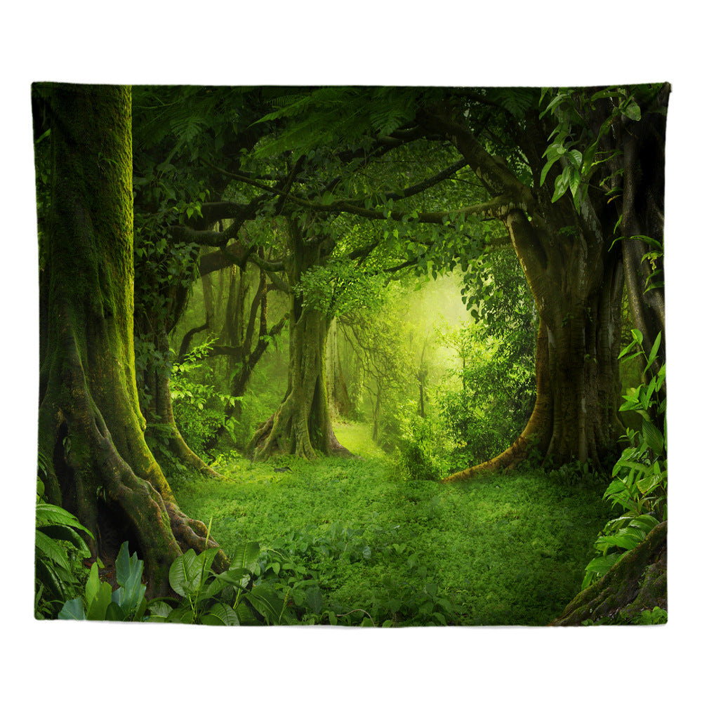 Green Forest Series Wall Tapestry - Tartarian Treasures & Trinkets
