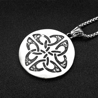 Stainless Steel Double Sided Viking Celtic Flying Dragon Necklace Mythology - Tartarian Treasures & Trinkets