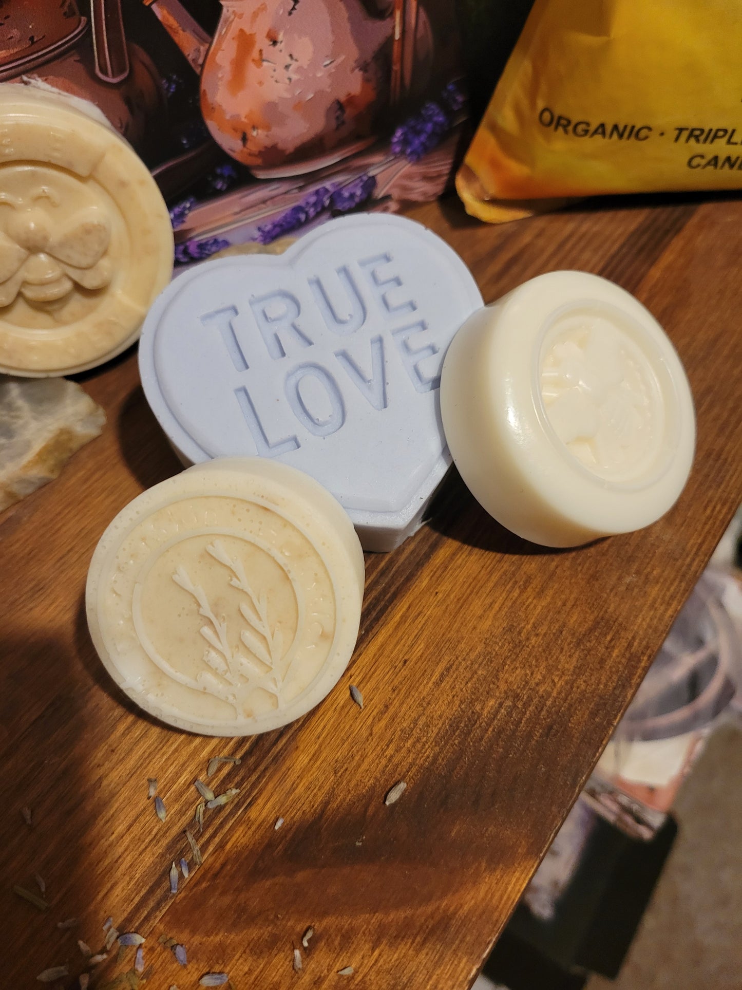 Tender Skin NEW Baby Newborn Soaps -Handmade organic wildcrafted Gentle Chemical Synthetic Detergent Sls free soap•Raw Honey & Castor Oil Baby Shower Gift Baskets - Tartarian Treasures & Trinkets