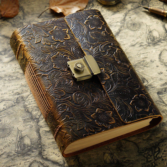 Genuine Leather Cowhide 'Crazy Horse"  Old World Vintage  style Notebook Journal A5,A6 - Tartarian Treasures & Trinkets