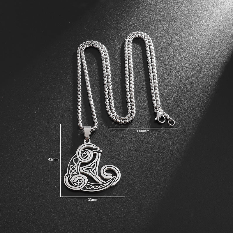 Unique Celtic Triquerta Knot Viking  Necklace Stainless Steel - Tartarian Treasures & Trinkets