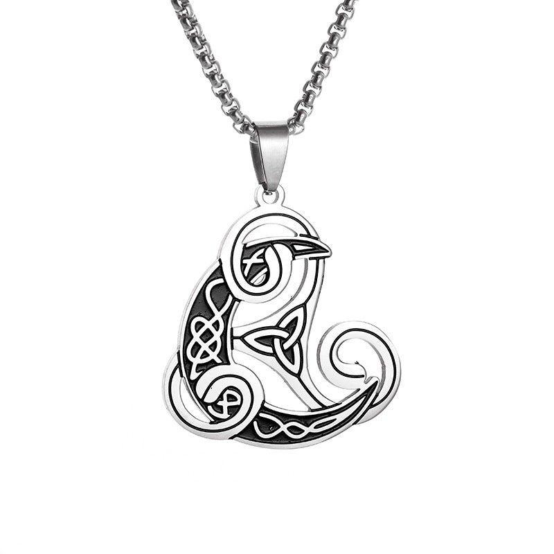 Unique Celtic Triquerta Knot Viking  Necklace Stainless Steel - Tartarian Treasures & Trinkets