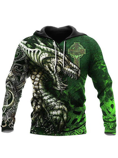 Men's Viking Mythology Silkscreen Print Sweater - Tartarian Treasures & Trinkets