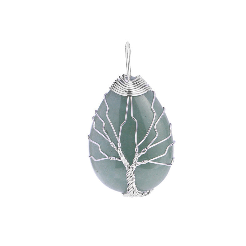 Lovely Handmade Tree of Life Natural Stone Gemstone Pendants- choose stone - Tartarian Treasures & Trinkets