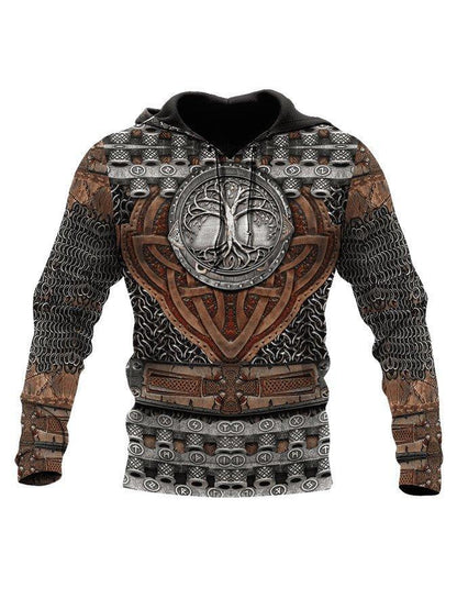 Men's Viking Mythology Silkscreen Print Sweater - Tartarian Treasures & Trinkets