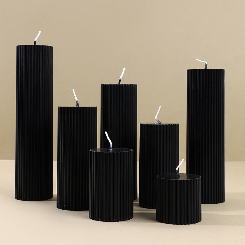 Black Cylinder Aromatherapy Soy Candles - Tartarian Treasures & Trinkets