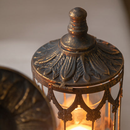 Medieval Victorian Style Distressed Wrought Iron Carved Floor  Standing Candle Holders - Tartarian Treasures & Trinkets