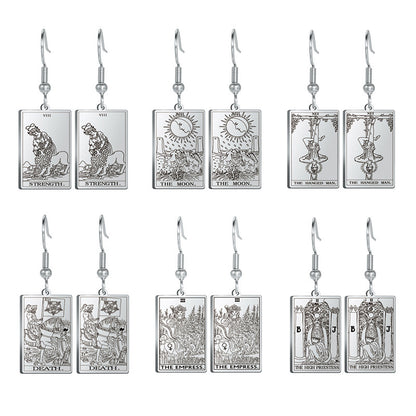 Tarot Card Charm  Titanium Steel Pendants - Tartarian Treasures & Trinkets