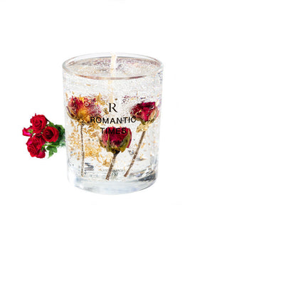 Handmade Real Flower Jelly Wax Essential Oil Fragrant Candle - Tartarian Treasures & Trinkets