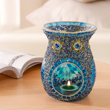Handmade Glass Tile Aromatherapy Burner - Tartarian Treasures & Trinkets