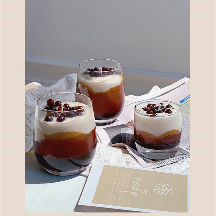 Black Sugar Bobo Milk Tea Coffee Drink Milk Scented Candle - Tartarian Treasures & Trinkets