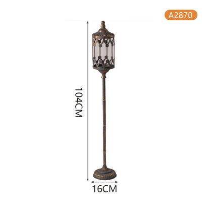 Medieval Victorian Style Distressed Wrought Iron Carved Floor  Standing Candle Holders - Tartarian Treasures & Trinkets