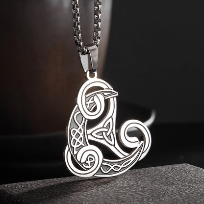 Unique Celtic Triquerta Knot Viking  Necklace Stainless Steel - Tartarian Treasures & Trinkets
