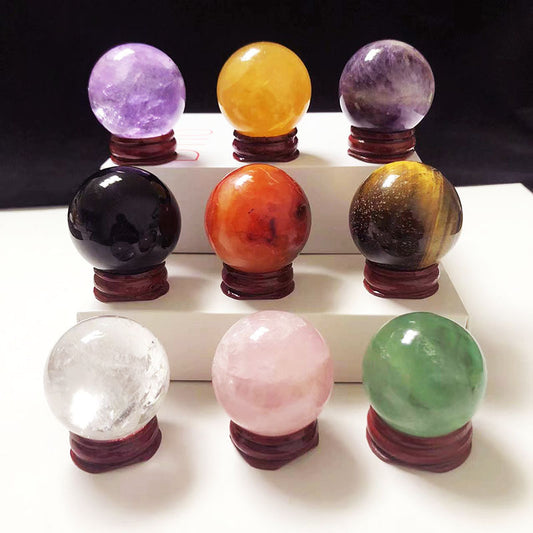 Crystal Balls Genuine Natural Gemstone Raw Polished choose from 4/5/6cm  Perfect Gifts