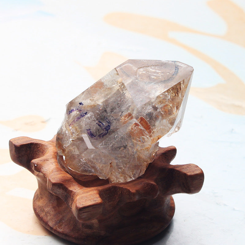 Rare-Enhydro Herkimer Diamond Natural Rough Quartz ( Enhydro = Moving Air, Sediment, or Water inside!) Specimen - Tartarian Treasures & Trinkets