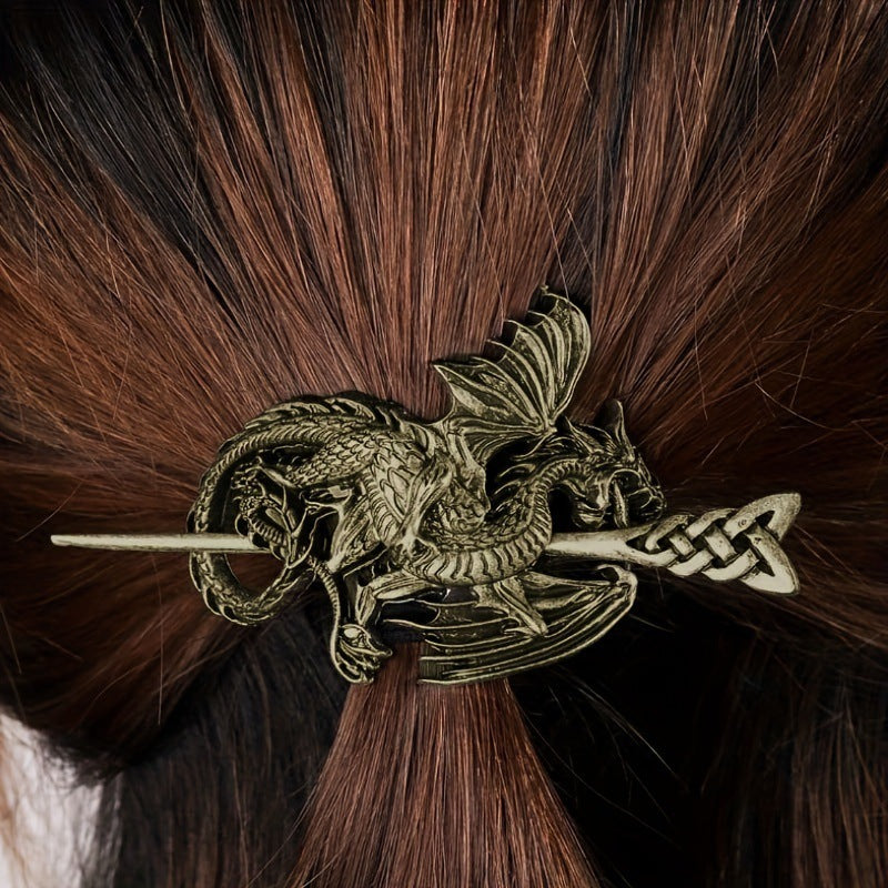 Retro Viking Dragon Hairpin Women's Headdress Nordic - Tartarian Treasures & Trinkets