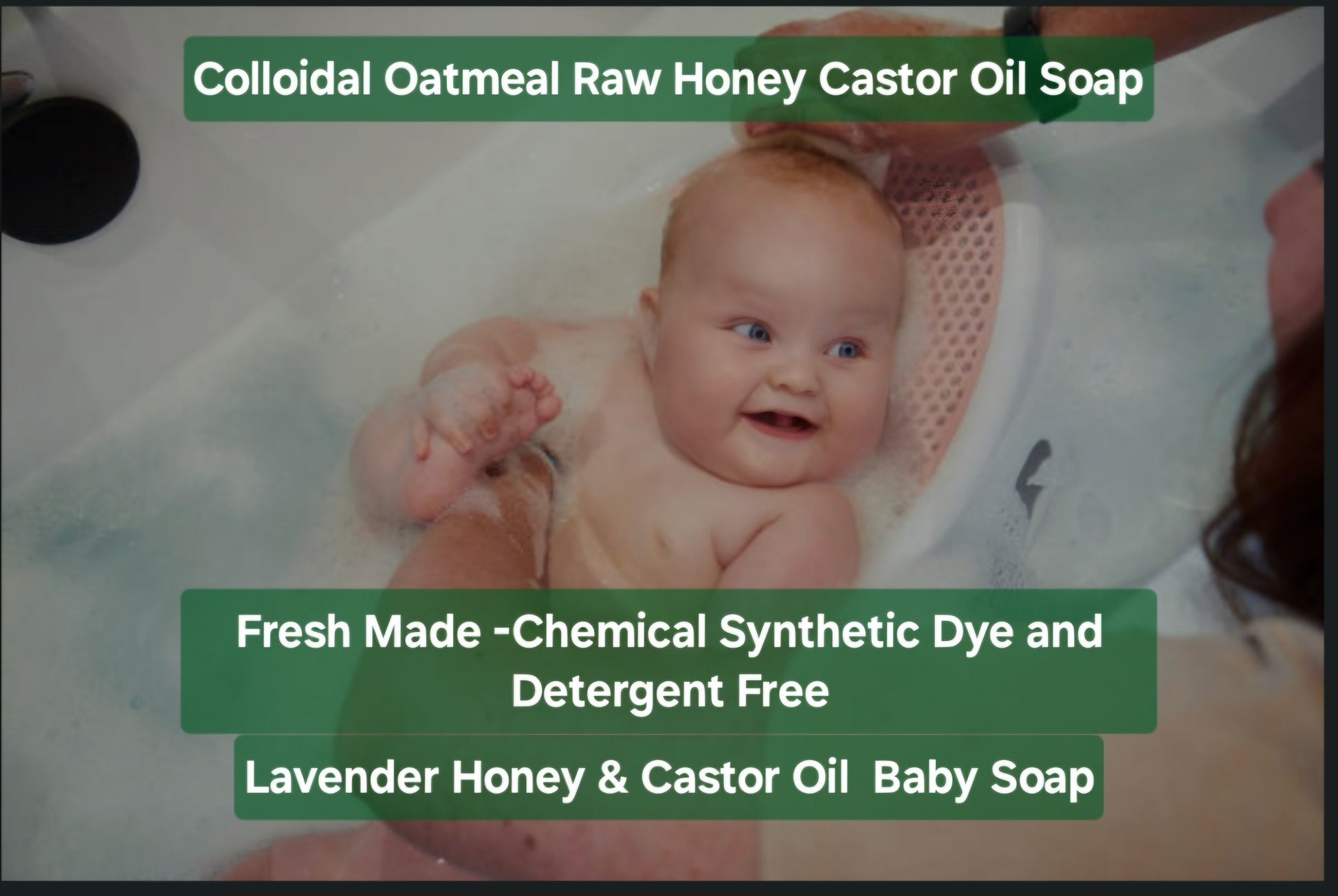 Tender Skin NEW Baby Newborn Soaps -Handmade organic wildcrafted Gentle Chemical Synthetic Detergent Sls free soap•Raw Honey & Castor Oil Baby Shower Gift Baskets - Tartarian Treasures & Trinkets