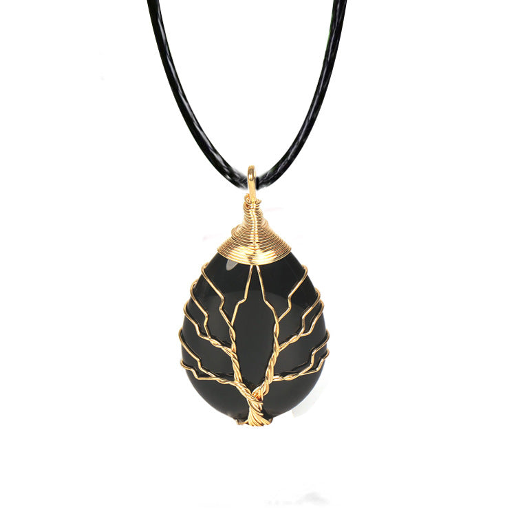 Lovely Handmade Tree of Life Natural Stone Gemstone Pendants- choose stone - Tartarian Treasures & Trinkets