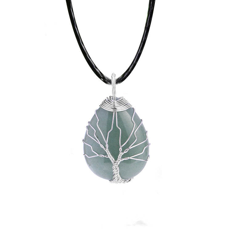 Lovely Handmade Tree of Life Natural Stone Gemstone Pendants- choose stone - Tartarian Treasures & Trinkets