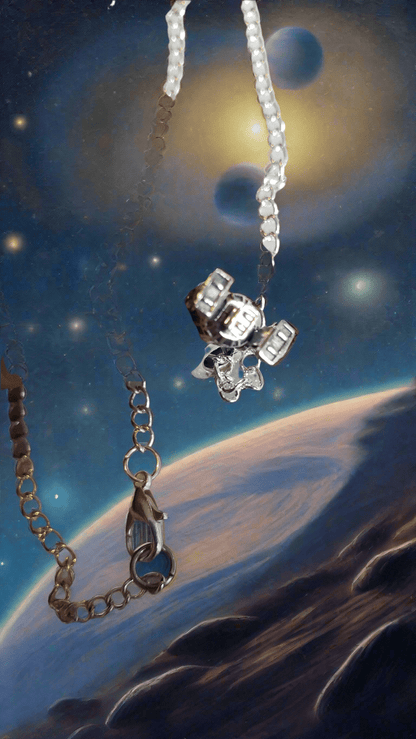 925 Sterling Silver-STAR WARS-R2D2 charm,  incl 22 Inch, 925 Silver Snake Chain - Tartarian Treasures & Trinkets