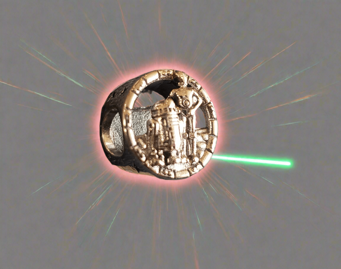 Star wars, r2d2, C3pO,925 solid  silver detailed, standing pose,  925  sterling silver charm pendant, comes w 925 sterling silver snake chain 