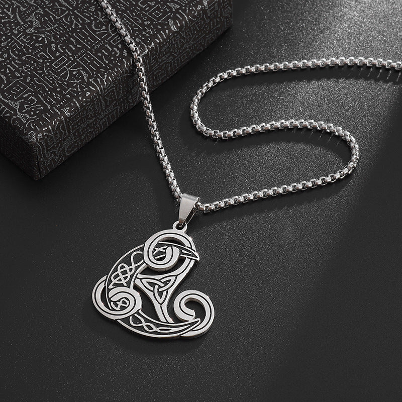 Unique Celtic Triquerta Knot Viking  Necklace Stainless Steel - Tartarian Treasures & Trinkets