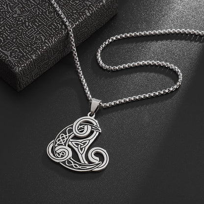 Unique Celtic Triquerta Knot Viking  Necklace Stainless Steel - Tartarian Treasures & Trinkets