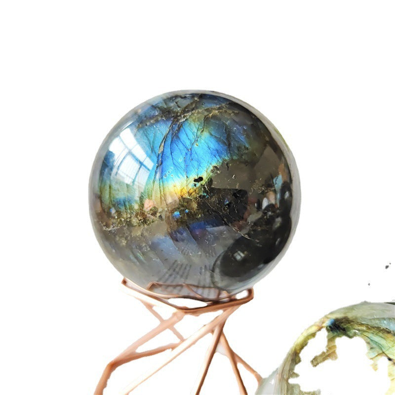 Premium LABRADORITE Crystal Ball Gemstone Hand Polished Choose Size - Tartarian Treasures & Trinkets