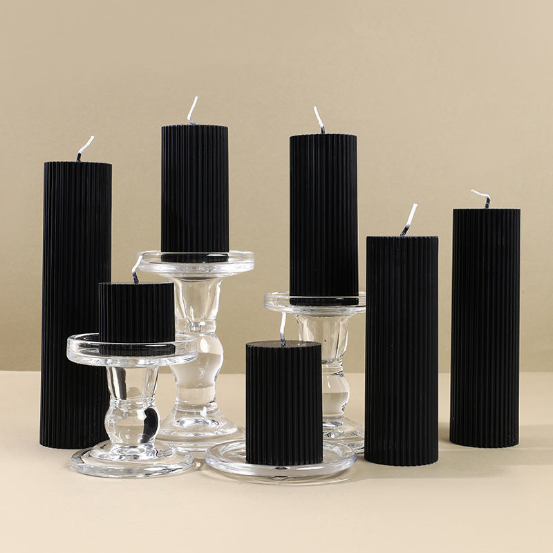 Black Cylinder Aromatherapy Soy Candles - Tartarian Treasures & Trinkets