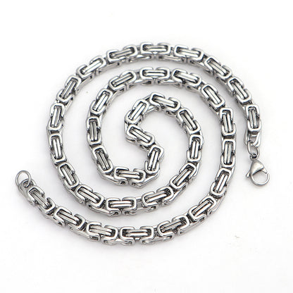 Nordic Domineering Viking Stainless Steel Wolf Head Pendant Necklace Ornament - Tartarian Treasures & Trinkets