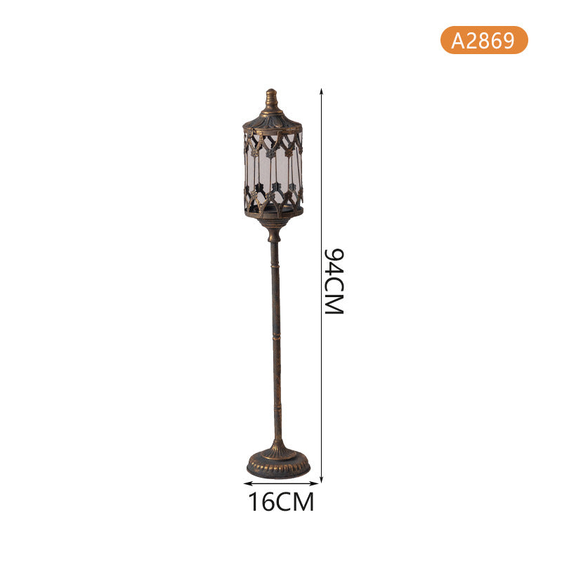 Medieval Victorian Style Distressed Wrought Iron Carved Floor  Standing Candle Holders - Tartarian Treasures & Trinkets