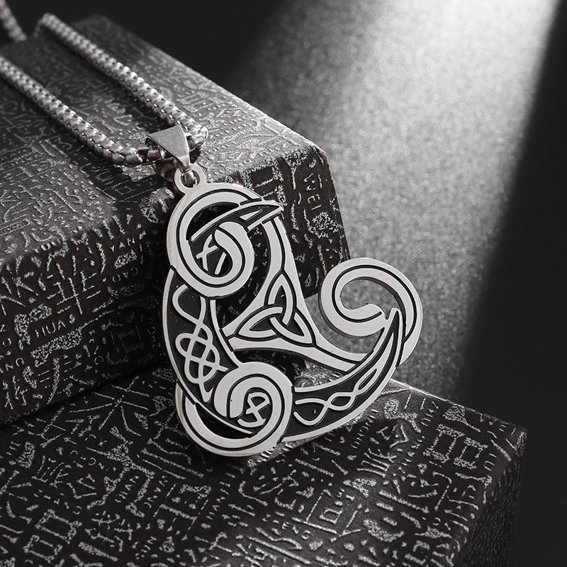 Unique Celtic Triquerta Knot Viking  Necklace Stainless Steel - Tartarian Treasures & Trinkets