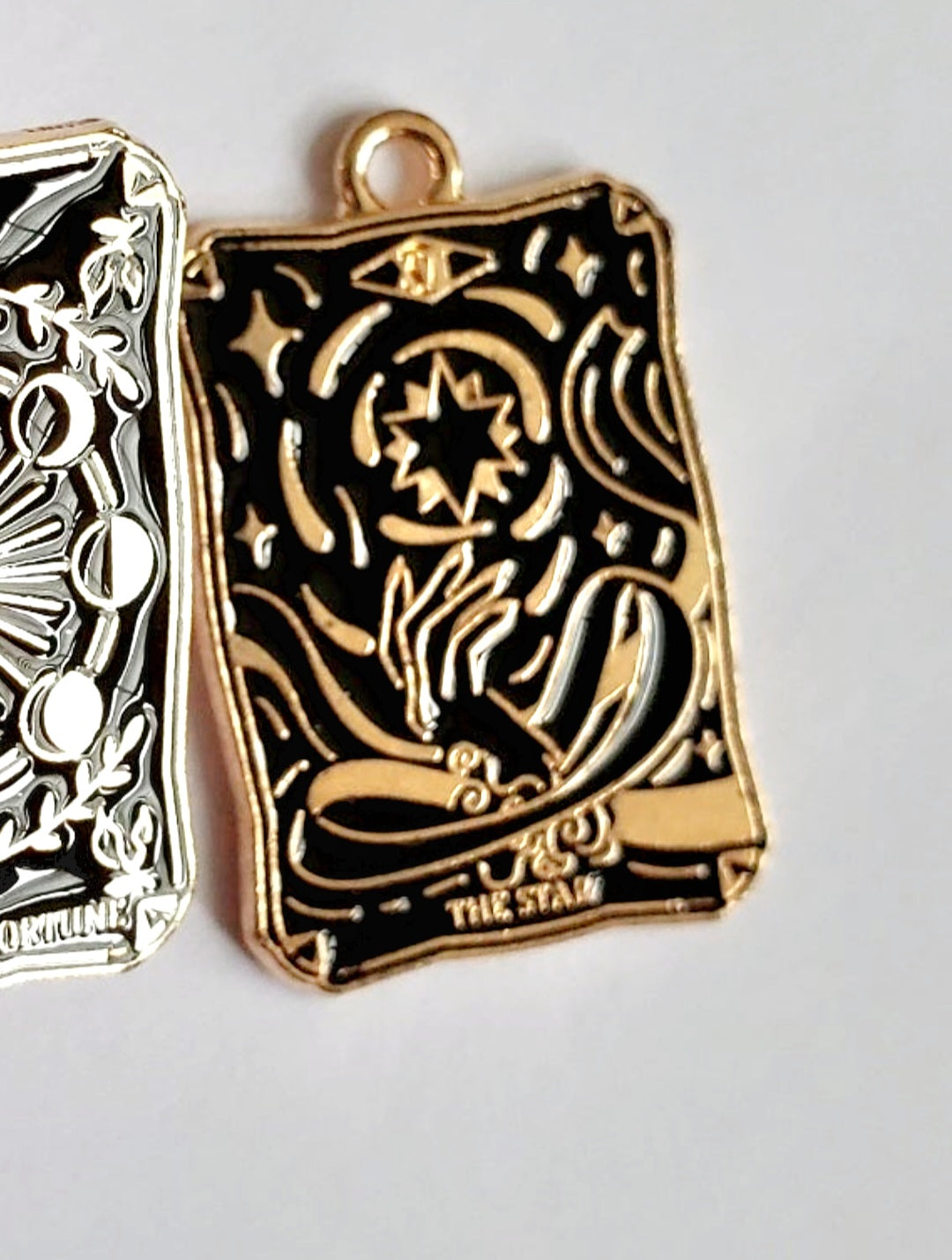 Finely Detailed, High Quality Colored Enamel TAROT Card Pendants!
