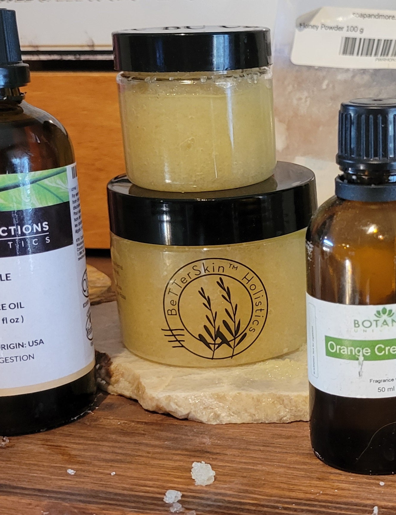 NEW! VITAMIN C- Cane Sugar & Raw Honey BRIGHTENING Face /Body SCRUB