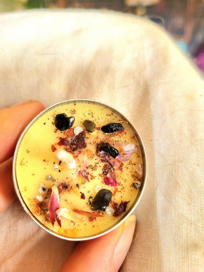Advanced Candle Magick Spiritual Warfare Gemstone Oils & Herb SPELL CANDLES Beeswax-Handmade - Tartarian Treasures & Trinkets