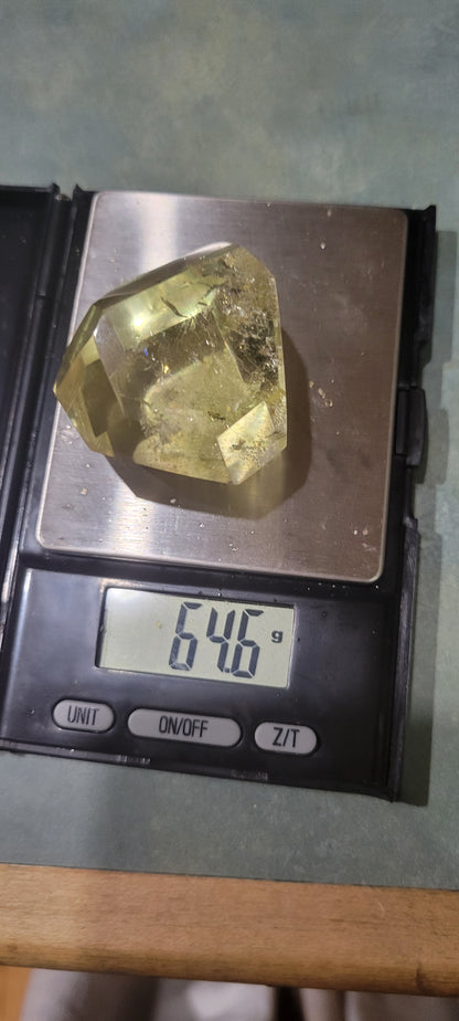 AAA Exceptionally Clear  Sparkling  Genuine YELLOW RAINBOW CITRINE 64.3g Unheated, Untreated Earth Mined - Tartarian Treasures & Trinkets