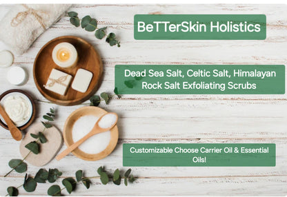 DEAD SEA SALT base Infused SCRUB for Face & Body-Good For Acne, Ingrown hair, Psoriasis Eczema and Anti Aging - Tartarian Treasures & Trinkets