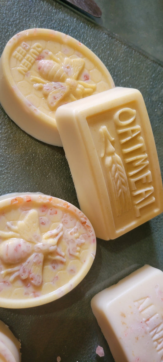 Colloidal Oatmeal & Raw Honey+(Himalayan Salt option) Relief Soaps that help  Eczema, Psoriasis & Acne